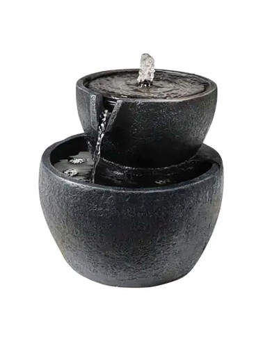 Fuente solar de poliresina, para exterior ip68, ø20 x 20,5 cm