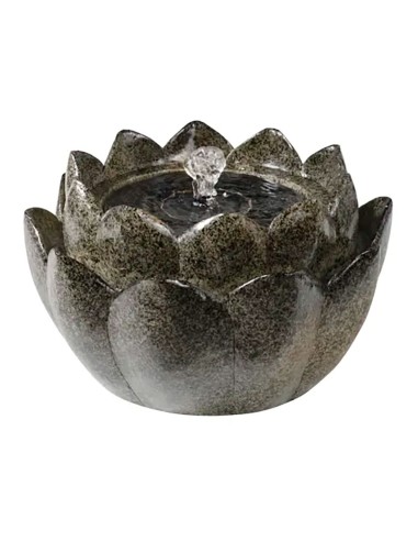 Fuente solar en forma de flor de poliresina, para exterior ip68 ø23 x 13,5 cm