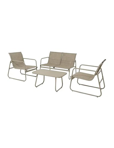 Conjunto jardín 4 piezas beige modelo bogota