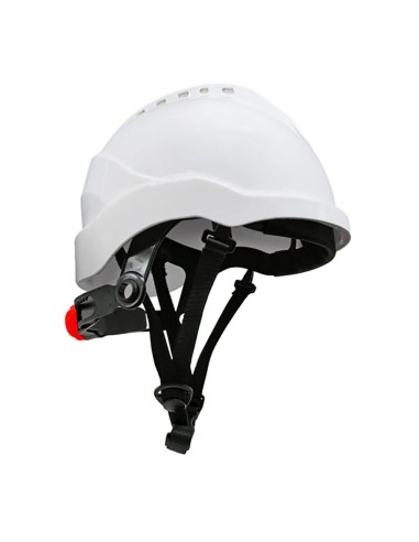 Casco curro-v blanco barboquejo, t.54 - 61 cm