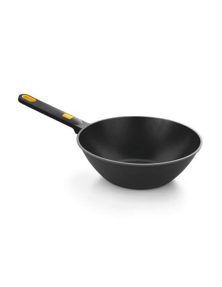 Wok aluminio fundido con antiadherente tricapa, daily pro, ø28 cm