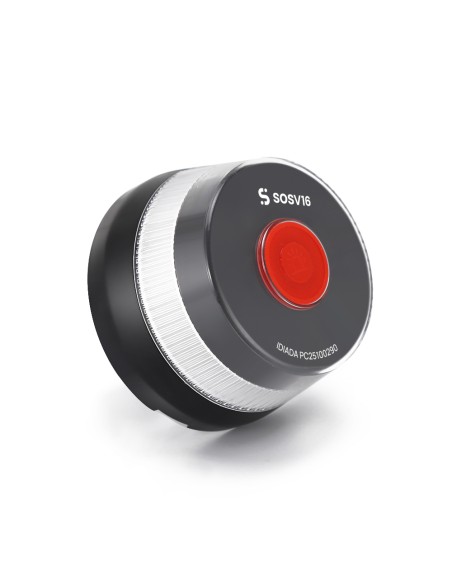 Baliza v16 de emergencia homologada conectada geolocalizable con dgt 3.0 sosv16