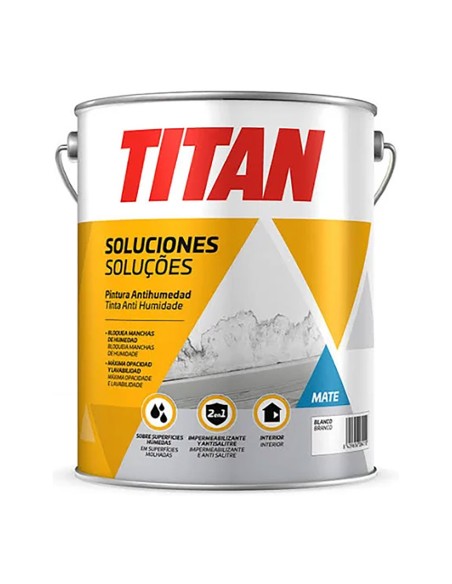 Pintura antihumedad blanca mate, 1 l