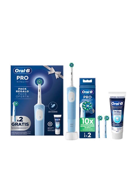 Cepillo eléctrico oral-b pro vitality + 2 recambios + pasta advance