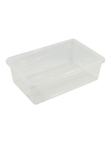 Caja transparente multiusos con tapa 29 l 58,5 x 39 x 17 cm