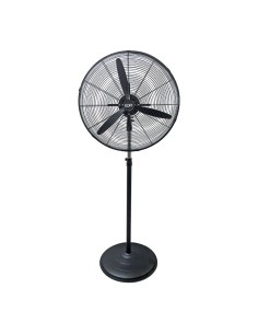 Ventilador industrial de pie 150 w, negro, ø60 cm