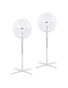 Ventilador de pie 38 w, blanco, ø40 cm, pack de 2 unidades