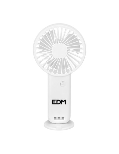 Ventilador de mano con base extraible y soporte para smartphone