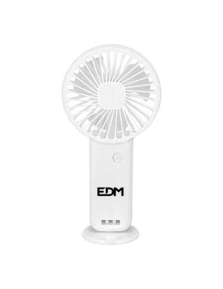 Ventilador de mano con base extraible y soporte para smartphone