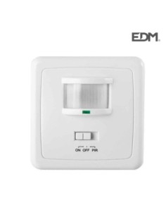 DETECTOR DE MOVIMIENTO DE EMPOTRAR 140grados DETECCION 12 MT EDM