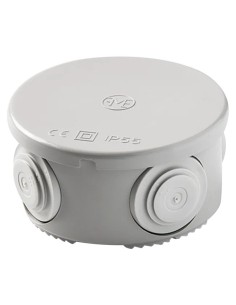 Caja de conexión estanca IP55 Redonda 70x70x36 mm