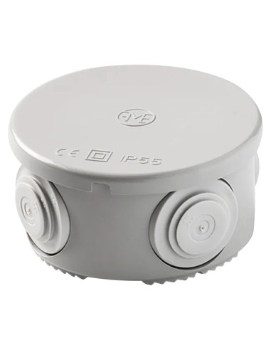 Caja de conexión estanca IP55 Redonda 70x70x36 mm