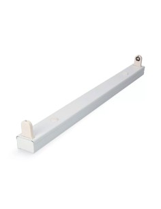 Regleta t8 especial para tubo led de 60 cm, blanca, 620 x 34 x 16 mm