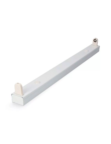 Regleta t8 especial para tubo led de 120 cm, blanca, 1223 x 34 x 16 mm
