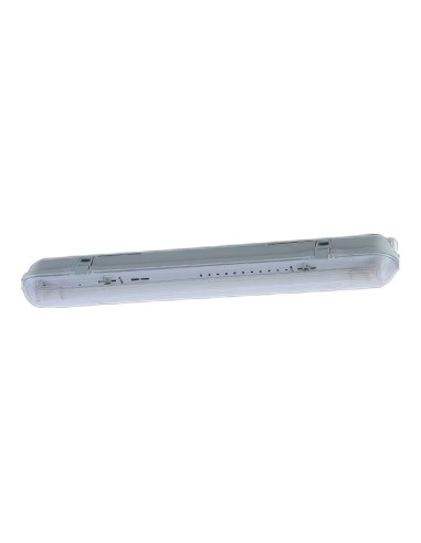 Pantalla estanca para 1 tubo led 60 cm, blanca, ip65, 660 x 85 x 94 mm