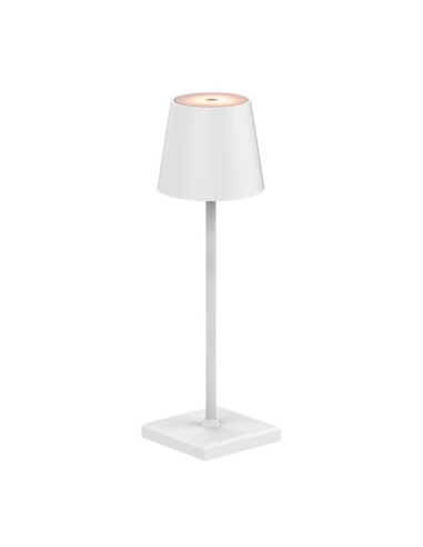 Lámpara de mesa led, tono regulable, 260 lm 3,3 w, recargable usb, blanca