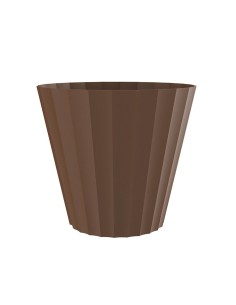 Maceta de inyeccion doric color bronce ø18x16cm