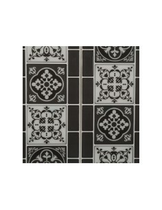 Sticker decorativo modelo azulejo negro 30,5 x 25 x 0.3 cm, pack 2 uds