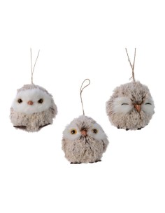 Buho poliester (venta unitaria) modelos surtidos. 7 x 7 x 7 cm