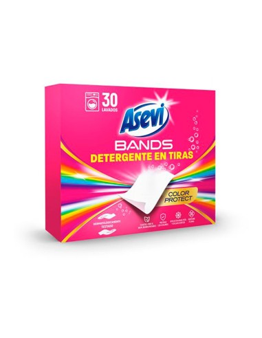 Detergente en tiras bands color protect, 30 dosis