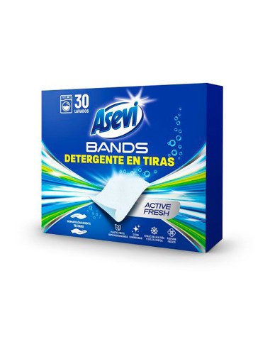 Detergente en tiras bands active fresch, 30 dosis