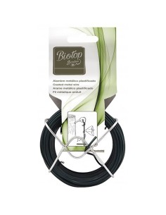 Alambre metálico plastificado verde, ø1 mm x 50 m