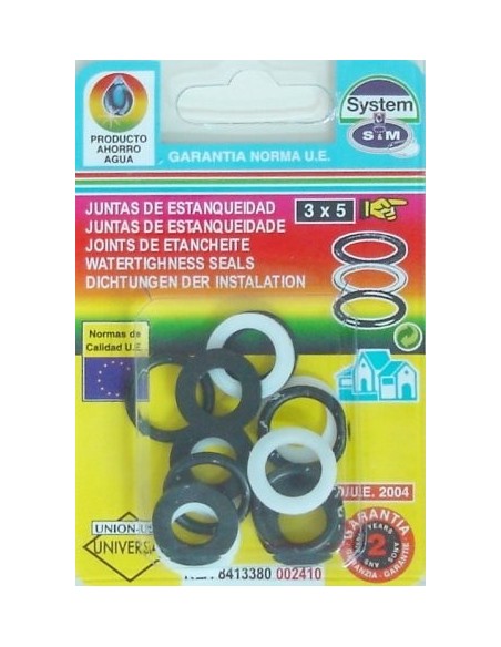 JUNTA FONTAN 1-2' SURTIDO S M 15 PZ