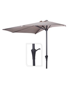 Media sombrilla taupe, ø270 cm