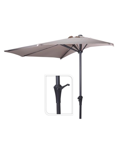 Media sombrilla taupe, ø270 cm
