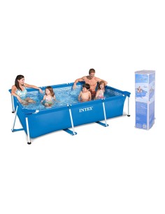 Piscina rectangular con estructura metálica, 3834 l, 300 x 200 x 75 cm