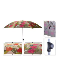 Sombrilla de playa de flores, colores surtidos, ø200 x 180 cm