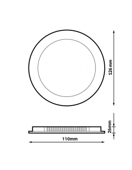 Downlight LED Circular Serie Advance 9W CCT  CCT