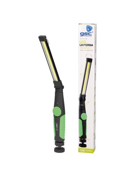 Linterna de trabajo LED recargable USB plegable 300Lm