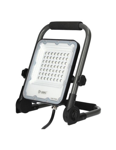 Proyector aluminio LED con soporte móvil 30W 6500K IP65 Gris