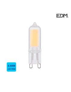 *ult. unidades* bombilla g9 led clasica mate 2w 220lm 6400k luz fria ø1,4x4,8cm edm