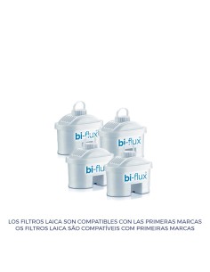 Kit 3 + 1 filtros laica biflux f4m2b28t150 f4s/it