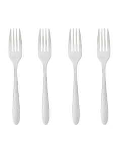 Ult. unidades juego de 4 tenedores acero inox 20cm