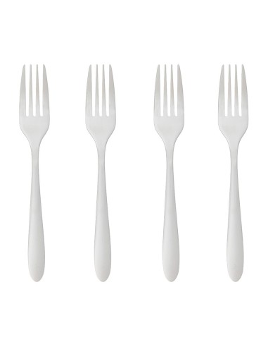 Ult. unidades juego de 4 tenedores acero inox 20cm