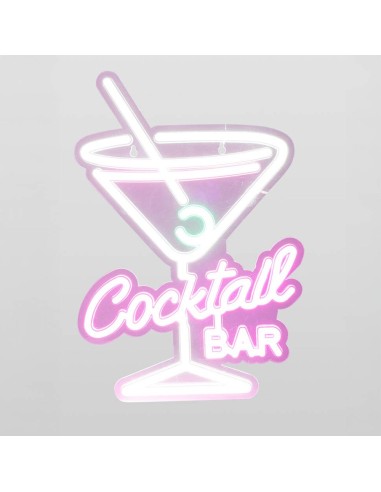 Luz led neón decorativa cocktail bar, modelos variados, 30 x 38 cm