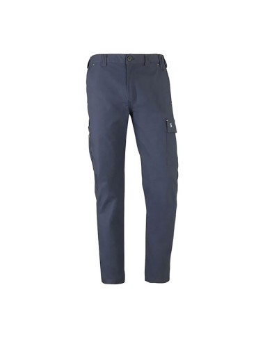 Pantalón multibolsillo elástico road azul marino, talla s