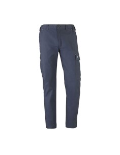Pantalón multibolsillo elástico road azul marino, talla xl