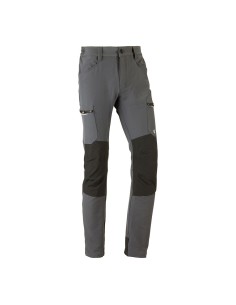 Pantalón multibolsillo elástico dynamic gris, talla l