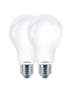 Bombilla estándar led e27, 10,5 w, 1521 lm, 4000k, luz día, 2 uds