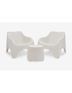 Conjunto jardín cloud 3 piezas blanco
