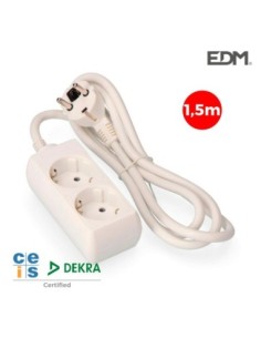 BASE MULTIPLE 2 TOMAS SCHUKO 1,5 MTS. 3 1,5mm EDM