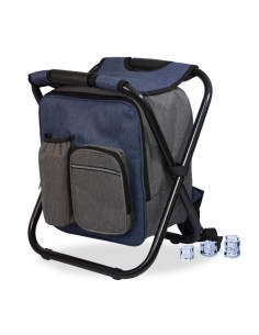 Nevera tipo taburete, 20 l, diseño bicolor, 35 x 28,5 x 42 cm