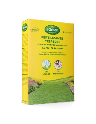 Fertilizante granulado para césped 1,5 kg - 50 m