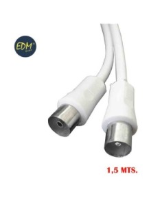 PROLONGACION TV VIDEO 9,5 mm. 1,5 mts. ENV. BLANCA