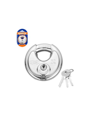 CANDADO DE DISCO ACERO INOX WADFOW