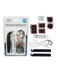 Kit básico reparación ruedas bicicleta, 10 piezas